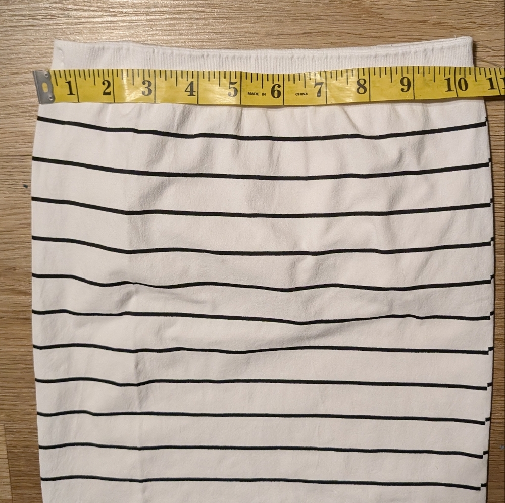 Free People Intimately Carrie Stripe Tube Tops (2) White w/ Black, Green w/ Blue - Picture 6 of 9